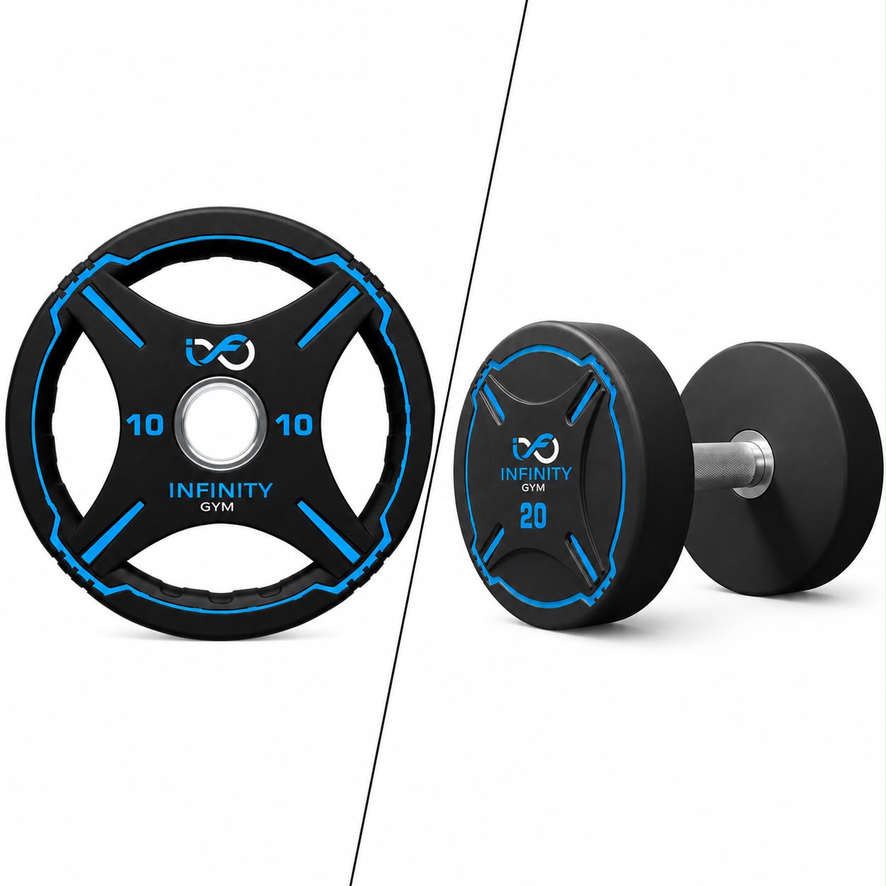 Gantere și discuri personalizate Infinity Gym
